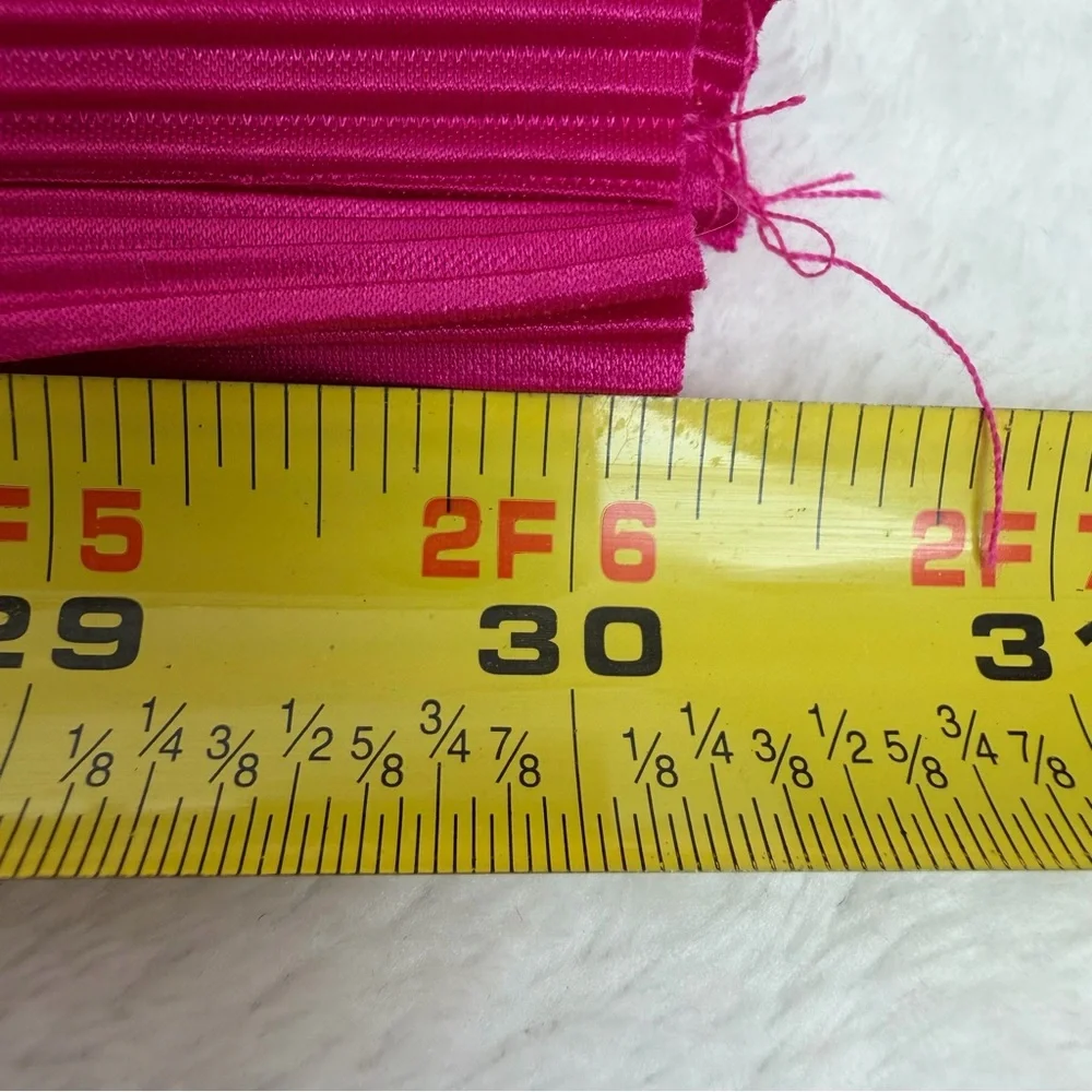 NWT Bohme New In Clara Hot Pink Satin Ribbed Pleated Wide Leg Matching Set